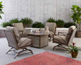 Potomac Hexagon Fire Pit Set.
