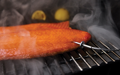 Weber Smoque Pellet Grill Lifestyle Image.