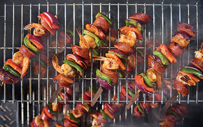 Weber Smoque Pellet Grill Lifestyle Image.
