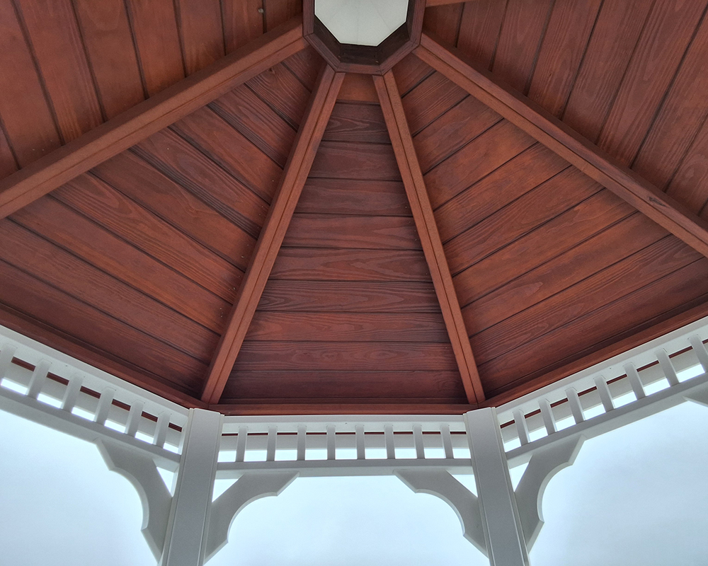 10' Octagon Vinyl Gazebo.