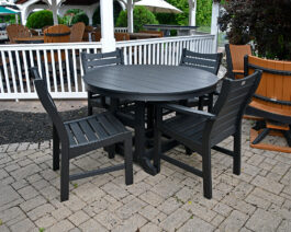 Bristol 48" Round Dining Table Set.