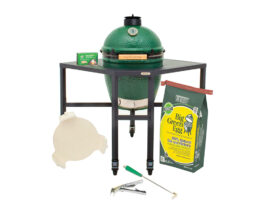 Large Big Green Egg in a Corner Modular Package.