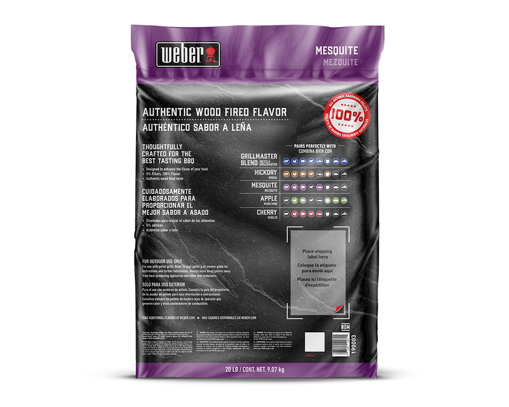 Mesquite Hardwood Pellets.