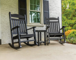 Beaver Dam Casual Time Rocking Chairs and End Table.