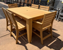 Freeport 39x61 Table Dining Set - Natural Teak_01